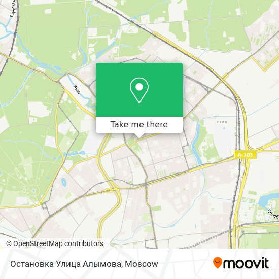 Остановка Улица Алымова map