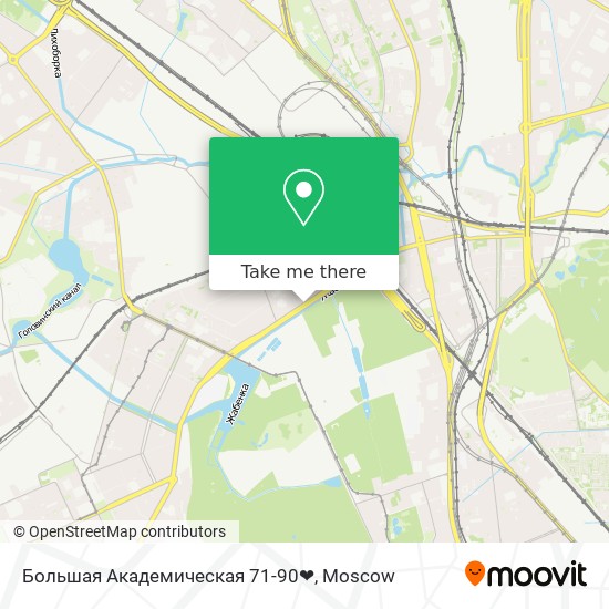 Большая Академическая 71-90❤ map