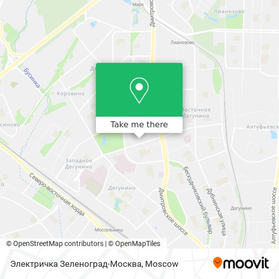 Электричка Зеленоград-Москва map