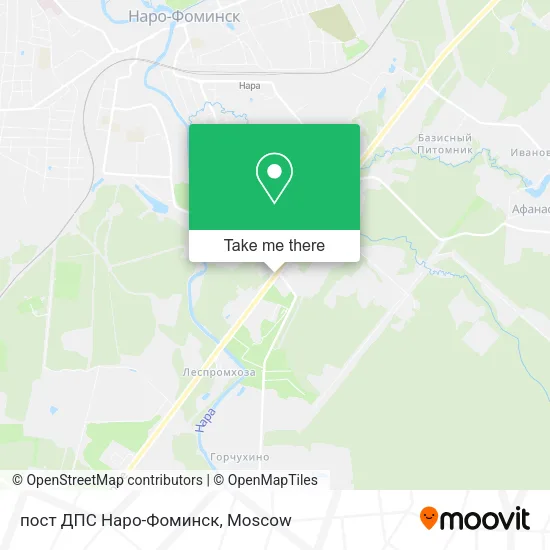 пост ДПС Наро-Фоминск map