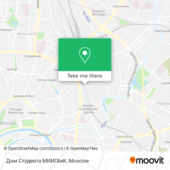 Дом Студента МИИГАиК map