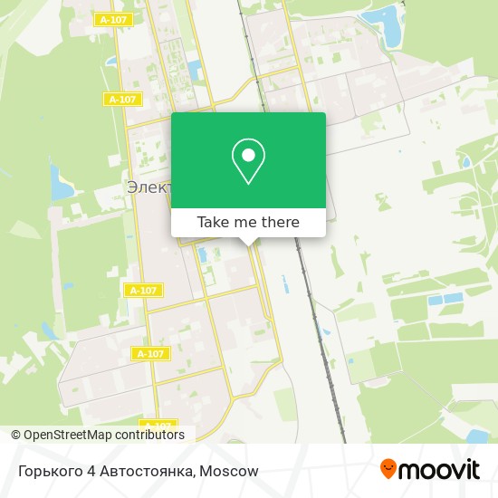 Горького 4 Автостоянка map