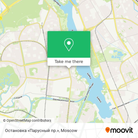 Остановка «Парусный пр.» map