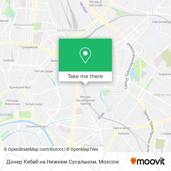 Донер Кебаб на Нижнем Сусальном map