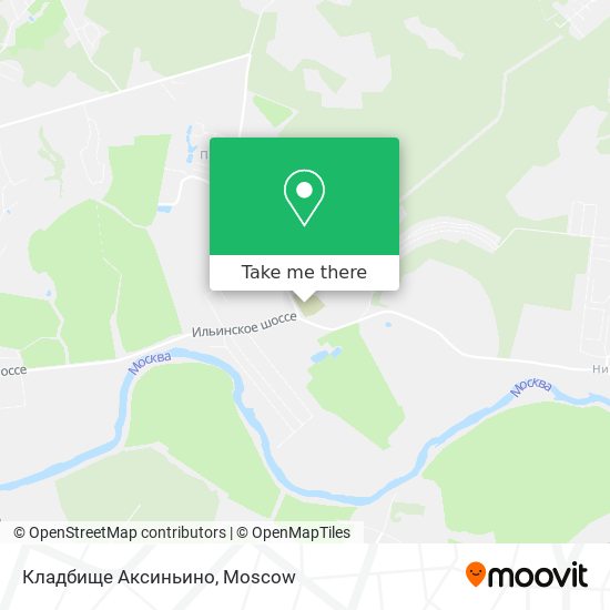 Кладбище Аксиньино map