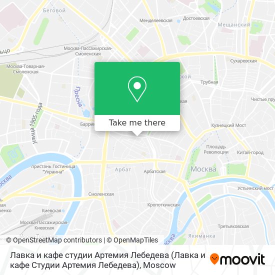 Лавка и кафе студии Артемия Лебедева map