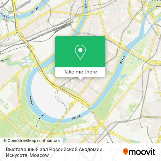 Выставочный зал Российской Академии Искусств map