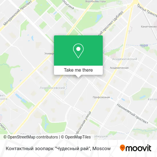Контактный зоопарк "Чудесный рай" map