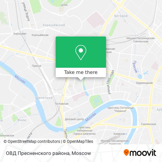 ОВД Пресненского района map