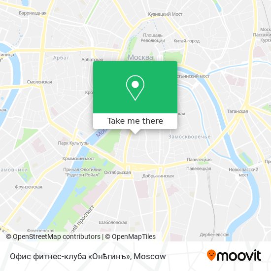 Офис фитнес-клуба «Онѣгинъ» map