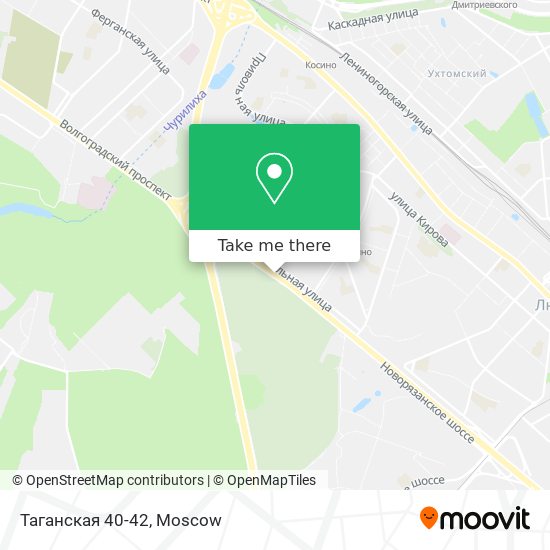 Таганская 40-42 map