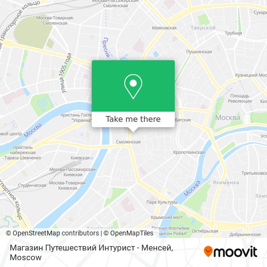 Магазин Путешествий Интурист - Менсей map