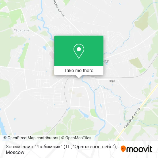 Зоомагазин "Любимчик" (ТЦ "Оранжевое небо") map