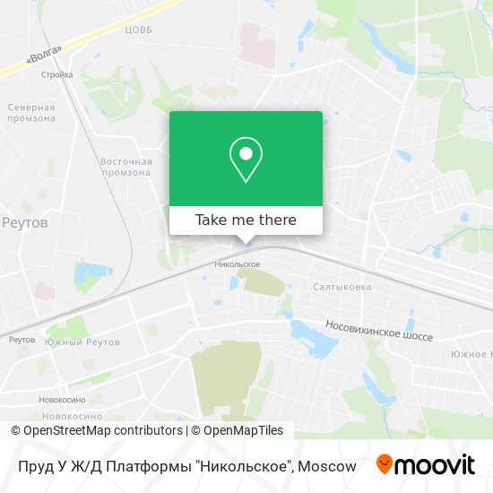 Пруд У Ж / Д Платформы "Никольское" map