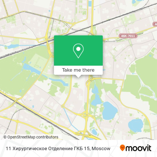 11 Хирургическое Отделение ГКБ 15 map