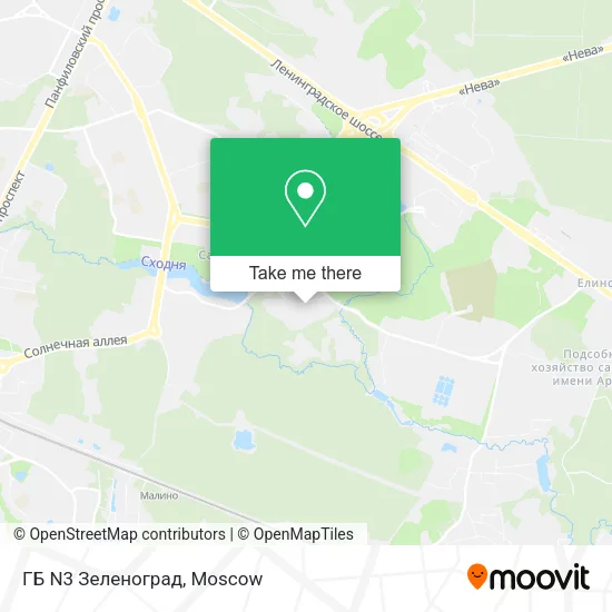 ГБ N3 Зеленоград map