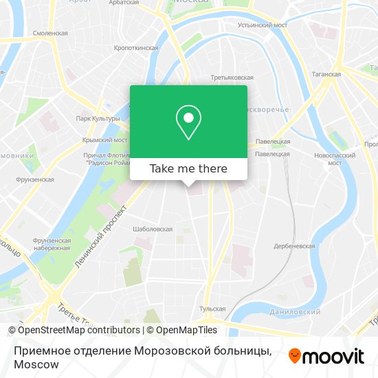 Приемное отделение Морозовской больницы map