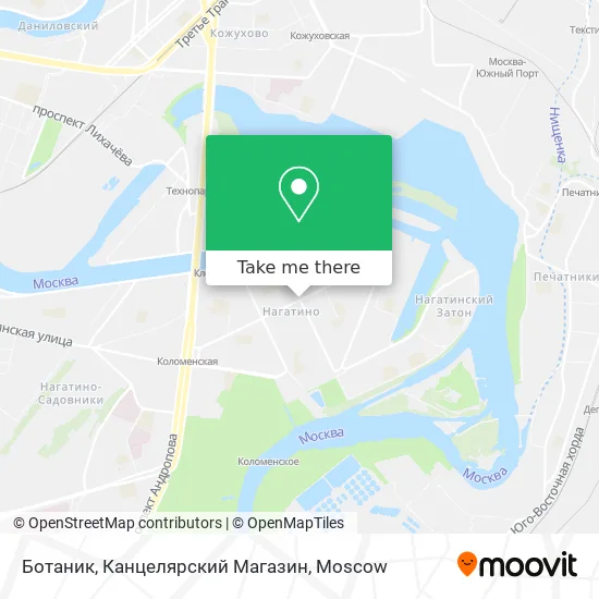 Ботаник, Канцелярский Магазин map