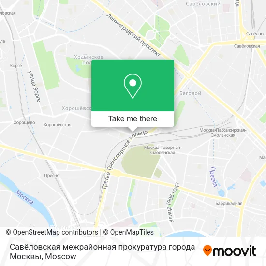 Савёловская межрайонная прокуратура города Москвы map