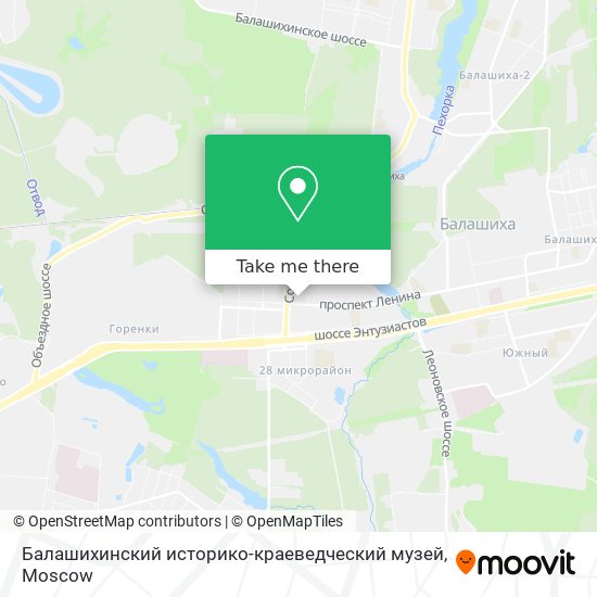 Балашихинский историко-краеведческий музей map