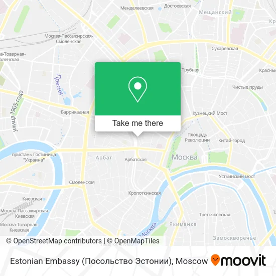 Estonian Embassy (Посольство Эстонии) map