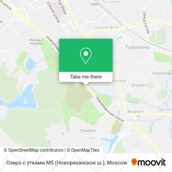 Озеро с утками М5 (Новорязанское ш.) map