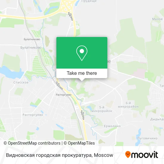 Видновская городская прокуратура map