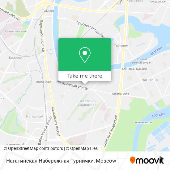 Нагатинская Набережная Турнички map