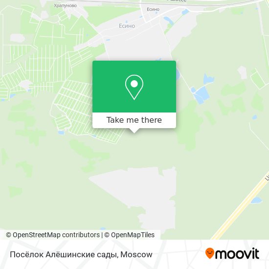 Посёлок Алёшинские сады map