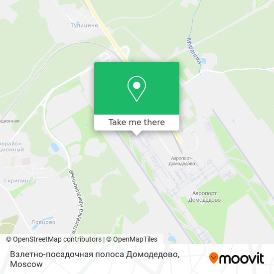 Взлетно-посадочная полоса Домодедово map