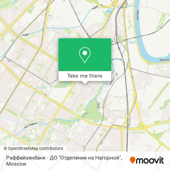 Раффайзенбанк - ДО "Отделение на Нагорной" map