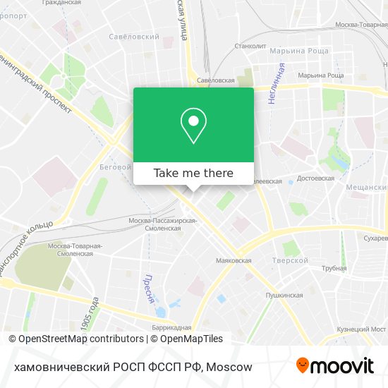 хамовничевский РОСП ФССП РФ map