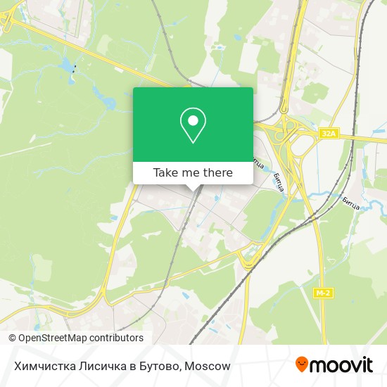 Химчистка Лисичка в Бутово map