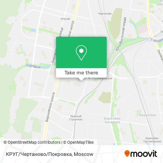 КРУГ/Чертаново/Покровка map