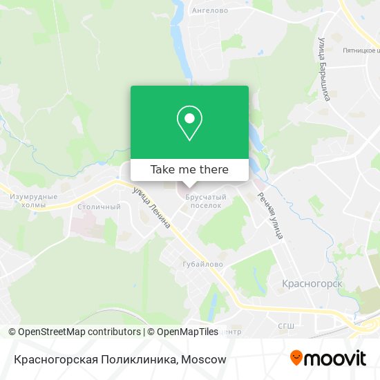 Красногорская Поликлиника map