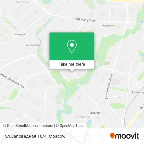 ул.Заповедная 16/4 map
