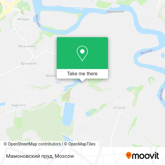 Мамоновский пруд map