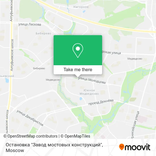 Остановка "Завод мостовых конструкций" map