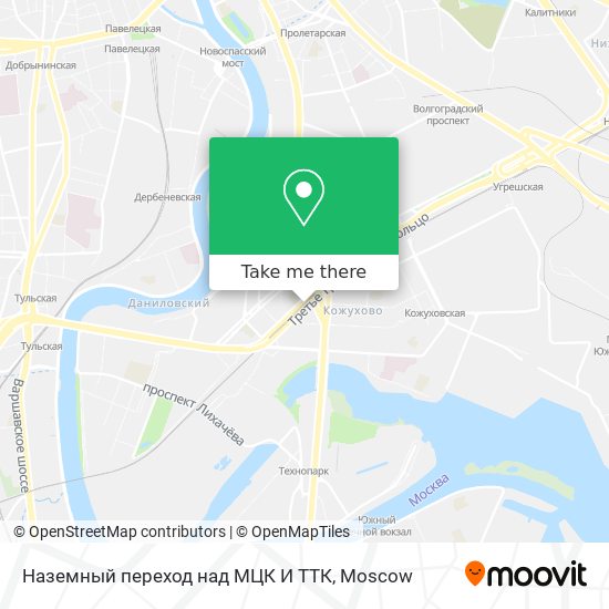 Наземный переход над МЦК И ТТК map