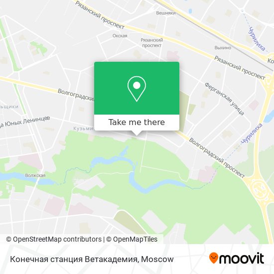 Конечная станция Ветакадемия map