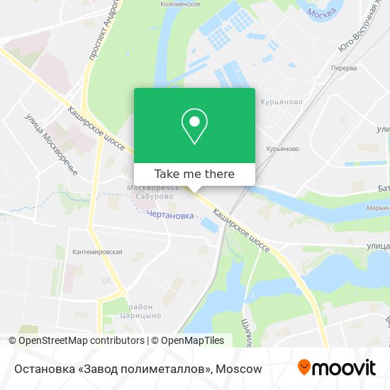 Остановка «Завод полиметаллов» map