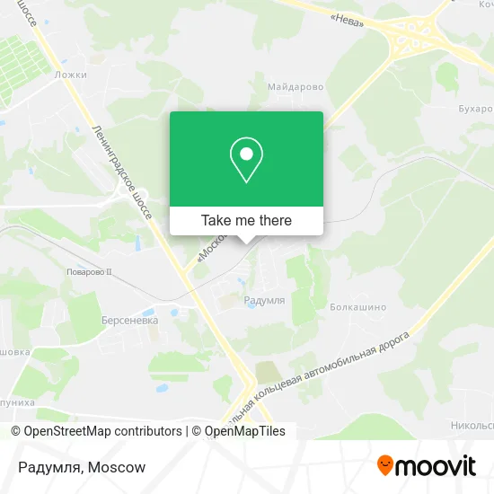 Радумля map