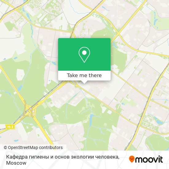 Кафедра гигиены и основ экологии человека map