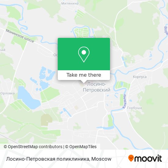 Лосино-Петровская поликлиника map