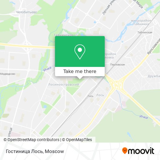 Гостиница Лось map