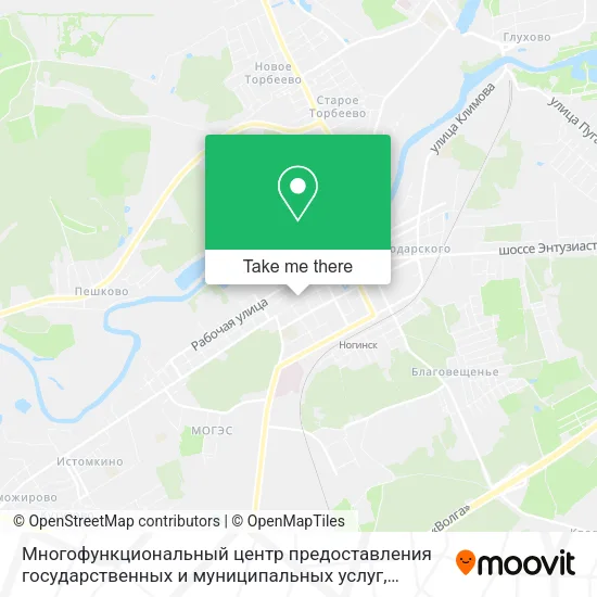 Многофункциональный центр предоставления государственных и муниципальных услуг map