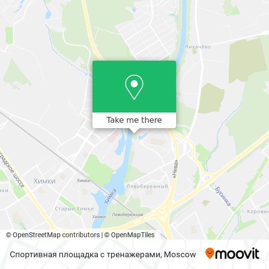 Спортивная площадка с тренажерами map