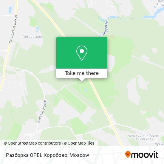 Разборка OPEL Коробово map