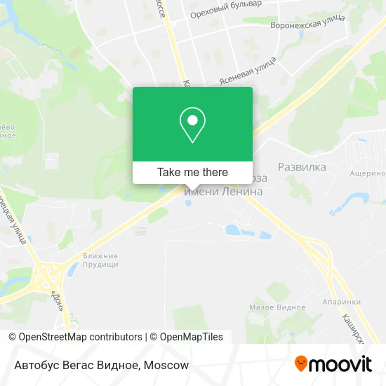 Автобус Вегас Видное map