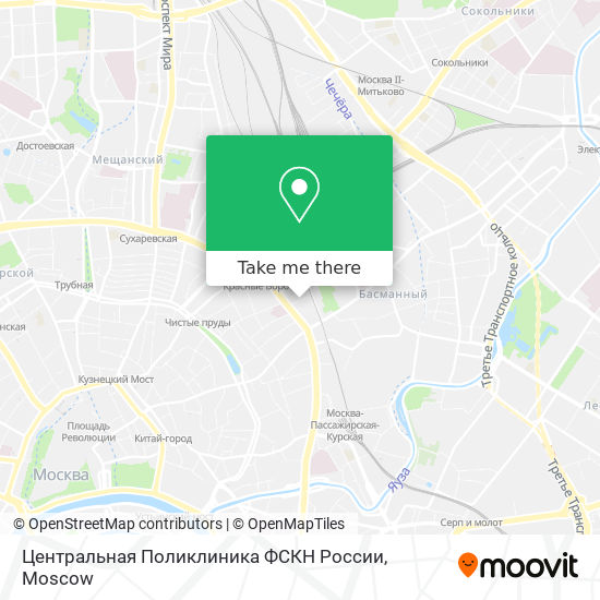 Центральная Поликлиника ФСКН России map